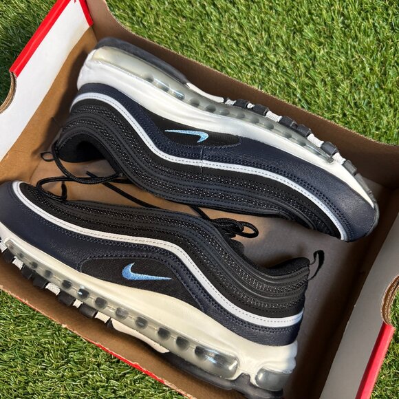 Nike Air Max 97 Black/Obsidian/Platinum/University Blue DQ3955-001 Men\'s 9.5 NEW main image 4
